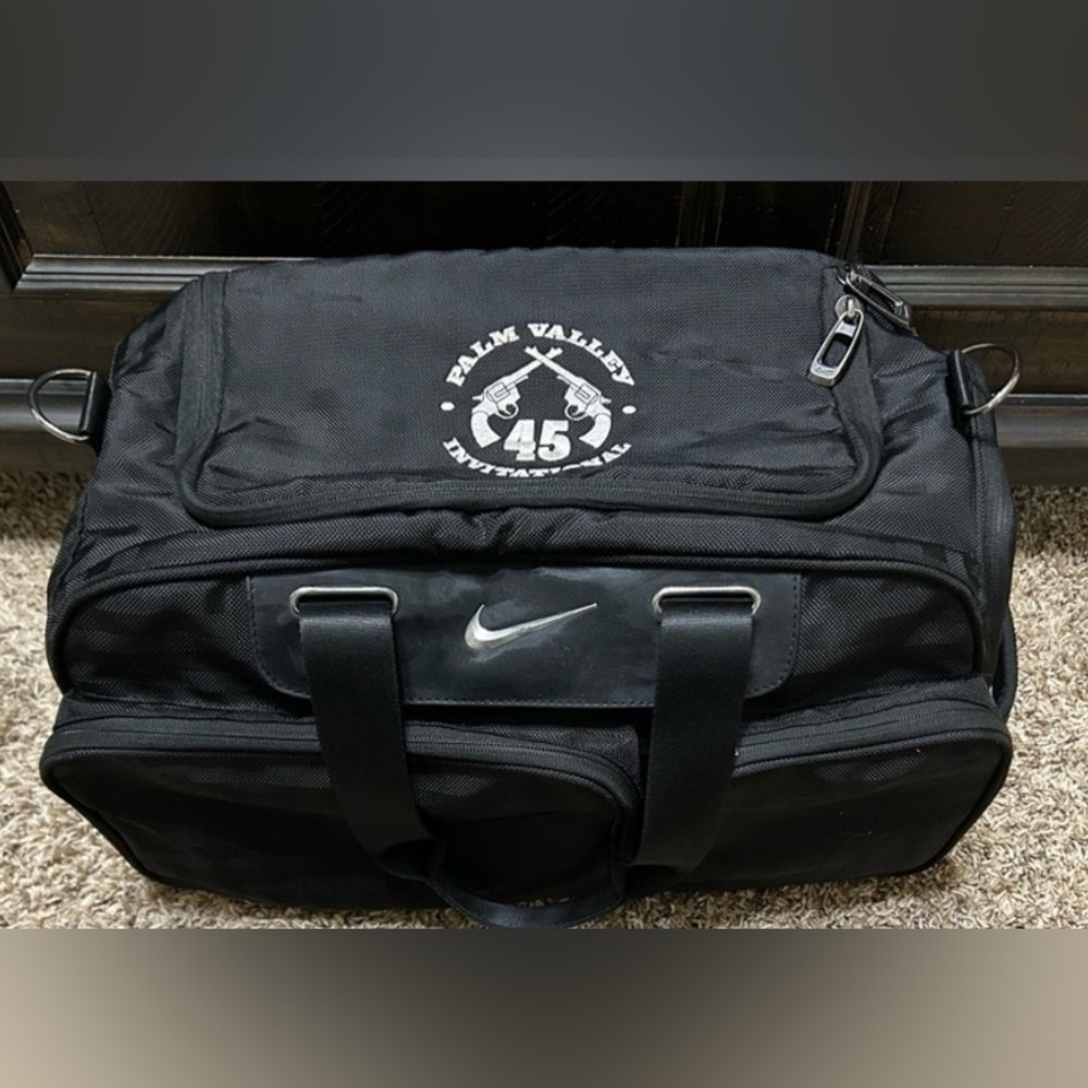 Nike Gym Bag Black Shoe Duffel Bag Gun Firearm 45th